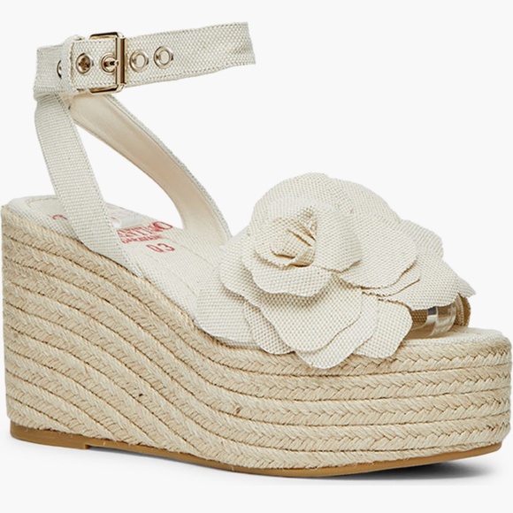 Valentino Garavani Atelier 03 Rose Edition Espadrille Platform Wedge Sandal 35 - Picture 1 of 9